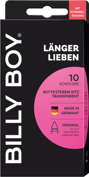 LängerLieben - Kondomschachtel der Marke BILLY BOY