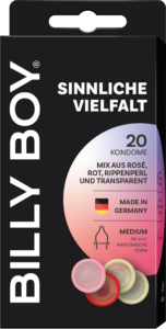 Sinnliche Vielfalt - Kondomschachtel der Marke BILLY BOY